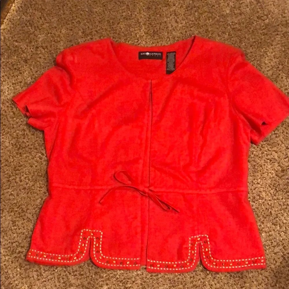 2-piece Rust SAG HARBOR Dress Set, size 12